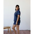 thumbnail image 3 of PJ Confidential Women's Olive Short Sleeve and Shorts Cotton Pajama Set, Sizes S-L, 3 of 4