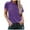 Purple, variant on AherBiu Womens Tops Short Sleeve Crewneck Summer Casual Loose Fitted Comfy Top Tees Shirt Dailywear
