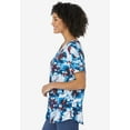 thumbnail image 3 of Woman Within Plus Size Cuffed Americana Print Tee, 3 of 6