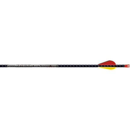 Easton FMJ 5mm Carbon and Aluminum Arrow 400 2 Blazer Vanes Gunmetal Black 6PK