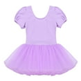 thumbnail image 5 of YONGHS Kids Ballet Dance Shorts Sleeve Leotard Dress Gymnastic Tutu Skirt 3-12, 5 of 7