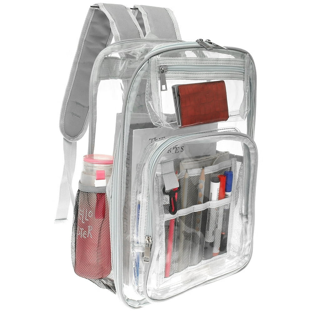 Clear Backpack Large Capacity Transparent School Bag with  display picture 2