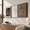 Black White Brown-16"w X 24"h X 3pcs, variant on 3d Textured Framed Abstract Wall Art Set 3 Piece Modern Artwork 16x24 In