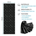 thumbnail image 2 of Black Cosmic Pattern Hot Yoga Mat Towel Non Slip for Hot Yoga - Quick-Drying Yoga Mat Cover with 4 Corner Pockets with Travel Bag - Hot Yoga Towel Non Slip Grip Moisture Wicking Sweat 70"x26", 2 of 6