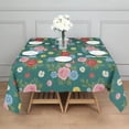 thumbnail image 3 of Pioneer Flower Floral Print Pattern Square Tablecloth, Waterproof Wipeable Spillproof Washable Table Cover for Home Kitchen Party Decor, 42"x42", 3 of 6