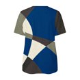 thumbnail image 5 of Blusa informal elegante de manga corta con cremallera y cuello redondo para mujer OAVQHLG3B Store lin121212, 5 of 5