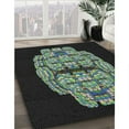 thumbnail image 2 of Ahgly Company Indoor Rectangle Patterned Green Novelty Area Rugs, 6' x 9', 2 of 6