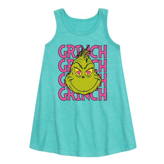 The Grinch - Grinch Stacked - Toddler & Youth Girls A-line Dress