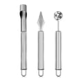 thumbnail image 1 of Cuchara de bola de fruta Removedor de núcleo de acero inoxidable Limón Bricolaje DIY Handtools resistente al calor Kit de utensilios de cocina suministros de casa 3 piezas Inevent HA010456-00, 1 of 6