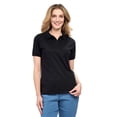 thumbnail image 3 of (2 pack) Turtle Bay New York Women's Short Sleeve Pique Knit Polo Shirt in Relaxed Fit Pocketless Jersey, 3 of 5