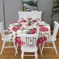 thumbnail image 2 of Pioneer Flower Floral Print Pattern Round Tablecloth 60"x60",Wrinkle Wipeable Table Cloth for Kitchen Dining Room Picnic Patio Party, 2 of 6