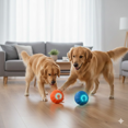 thumbnail image 4 of 2-Pack Smart Cat Interactive Toys: Auto-Rolling Bounce Balls with Intelligent Sensing & Timer Modes, Irregular Prey Movement Simulation for Hunting Instinct Stimulation, Quiet Low-Power USB, 4 of 6