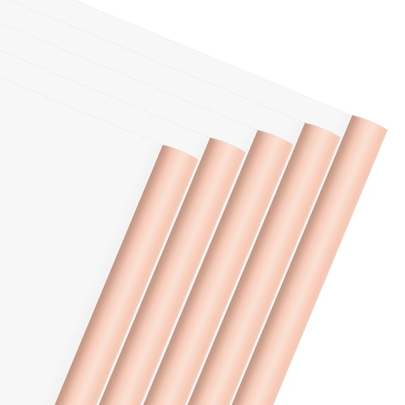 Uxcell 20 Sheets Flower Wrapping Paper, 21.5" x 21.5" Waterproof Floral Bouquet Wrapping Papers Florist Supplies for Wedding Party Gift Packaging DIY Crafts, Light Pink/White