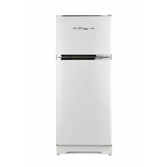 Unique 14 Cu/Ft Classic Retro Marshmallow White Propane Refrigerator With CO- Device