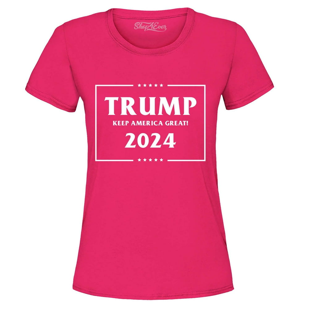 Shop4Ever - Shop4Ever Women's Trump Keep America Great 2024 Graphic T ...