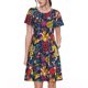 thumbnail image 1 of Easygdp Rock Music para Vestido Transpirable de Mujer, Vestido Suelto de Manga Corta con Pliegues y Bolsillos para el Verano, 1 of 6