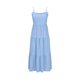 thumbnail image 5 of Correa Larga de Espagueti Vestido sin Espalda Camisola Torta con Cintura de Arco Grande Cinching Cuello Redondo Verde Vestido Midi, 5 of 9