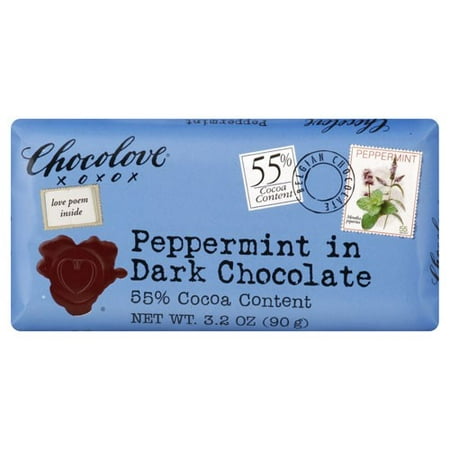 Chocolove Dark Chocolate Bar Peppermint 3.2 oz