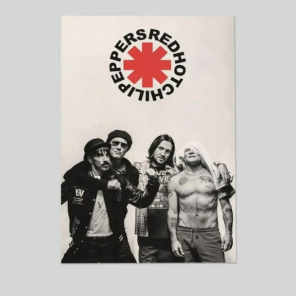 Music Poster - Red Hot Chili Peppers Retro Style - Size 24x36 - Postora