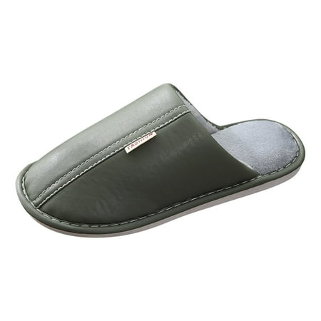 

Puawkoer Men Solid Color Household Slippers Fashion Cute Printed Warm Waterproof Casual Household Slippers