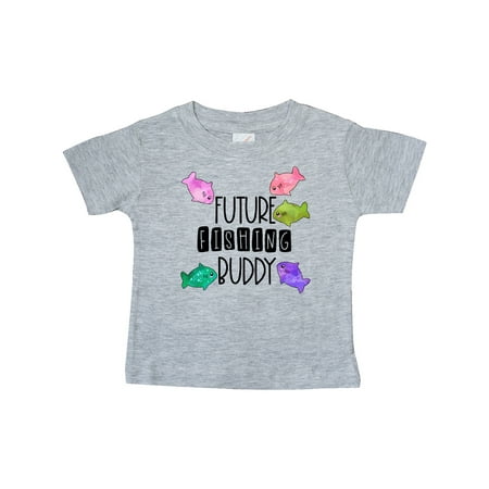 

Inktastic Future Fishing Buddy with Colorful Fish Gift Baby Boy or Baby Girl T-Shirt