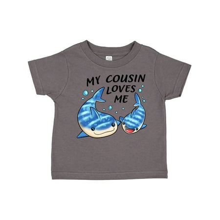 

Inktastic My Cousin Loves Me- Whale Shark Gift Toddler Boy or Toddler Girl T-Shirt