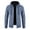 Blue, variant on Men's Cardigan Zip-Up Jacket Winter Stand Collar Sweater Fleece Jacket