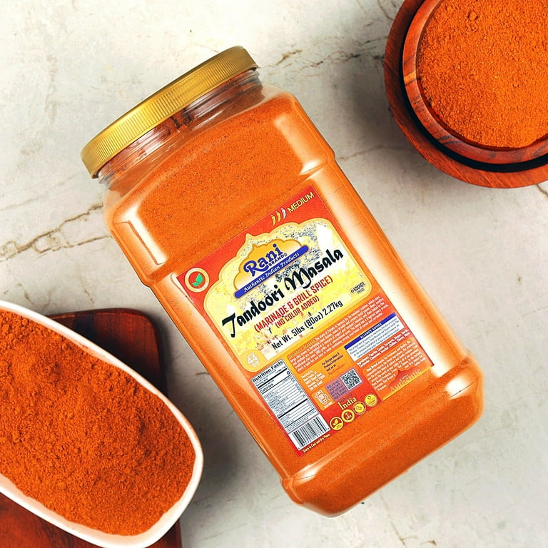 Rani Tandoori Masala 11-Spice Blend - 5lb Bulk No Salt Added Indian Seasoning, Vegan & NON-GMO