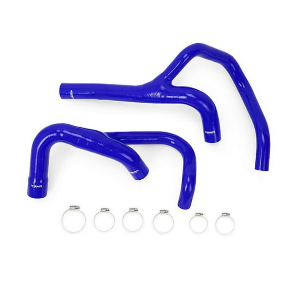 Mishimoto MMHOSE-RAM-13BL Silicone Radiator Hose Kit Compatible With Dodge Ram Cummins 6.7 2013-2017 Blue