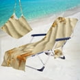 thumbnail image 4 of Deals of The Day Clearance! Beach Chair Cover with Side Pockets, Microfiber Lounge Chair and Beach Towel Set, Adjustable Chair Cover for Summer Beach, Pool, and Outdoor Lounging, 4 of 7