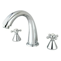 Kingston Brass KS2361BX Roman Two-Handle Deck Mount Roman Tub Faucet, Polished Chrome