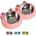 thumbnail image 1 of Cuencos dobles para perros y gatos Cuencos para mascotas de acero inoxidable de primera calidad WD.WDQZL Hogar, 1 of 1