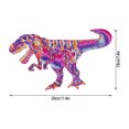 thumbnail image 3 of XWSHYW Juguetes para Niños Pequeños Dinosaurio Alien Puzzle Irregular Tridimensional Rompecabezas de Madera Juguete, 3 of 6