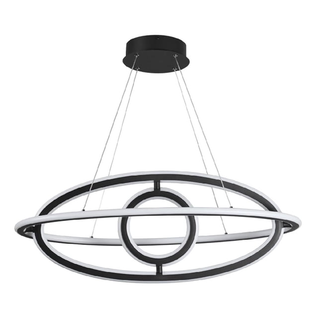 Lámpara Colgante Luz LED Diseño Moderno Circular 80 cm