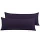 thumbnail image 1 of Cuerpo Almohada Funda PiccoCasa con Cremallera Cierre Juego de 2 Almohada Fundas 1800 Microfibra Berenjena 51cmx140cm, 1 of 6
