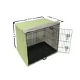 thumbnail image 6 of Striped Dog Crate Cover, Monochrome Vertical Lines Pattern Sumer Vibes with Retro Influences, Easy to Use Pet Kennel Cover Small Dogs Puppies Kittens, 7 Sizes, Apple Green and White, by Ambesonne, 6 of 6