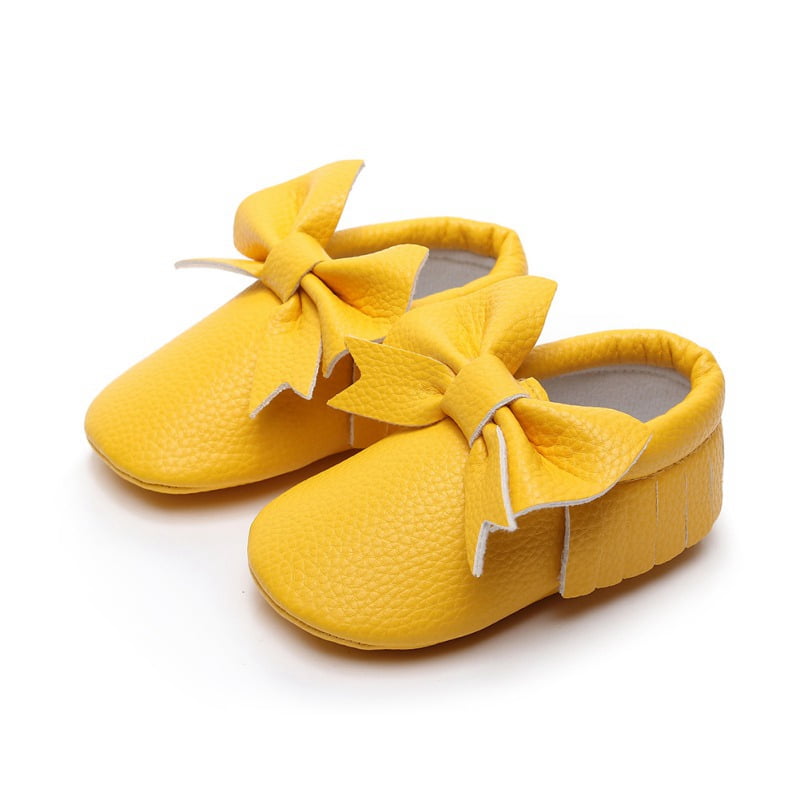 Newborn Baby Girl Shoes Cute Solid Color Princess Baby Antislip On