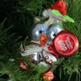 thumbnail image 4 of 4" Red and White Tootsie Roll Pop Original Candy-Filled Lollipop Mr. Owl Glass Christmas Ornament, 4 of 4