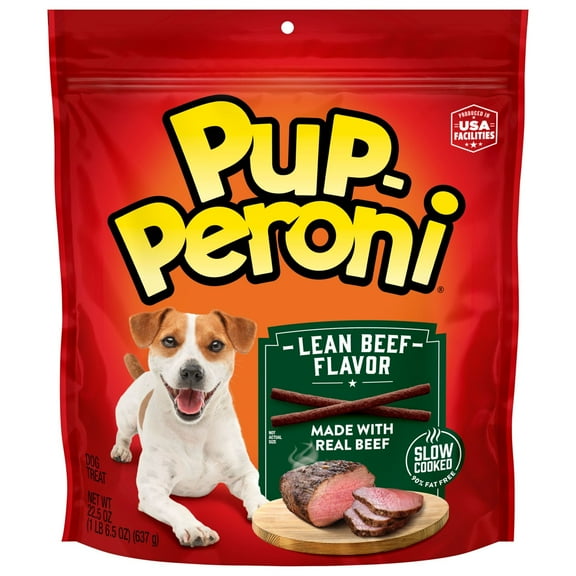 Pup Peroni Lean Beef Flavor Dog Treats, 22.5 oz Bag