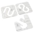 3Pcs Quilting Templates Durable Acrylic Free Motion Transparent Widely