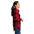 thumbnail image 2 of Port Authority Women's Plaid Flannel Tunic Shirt, 2 of 2