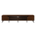 thumbnail image 5 of 80" Mid-Century MCM Simple Wood TV Stand - Dark Walnut, 5 of 5
