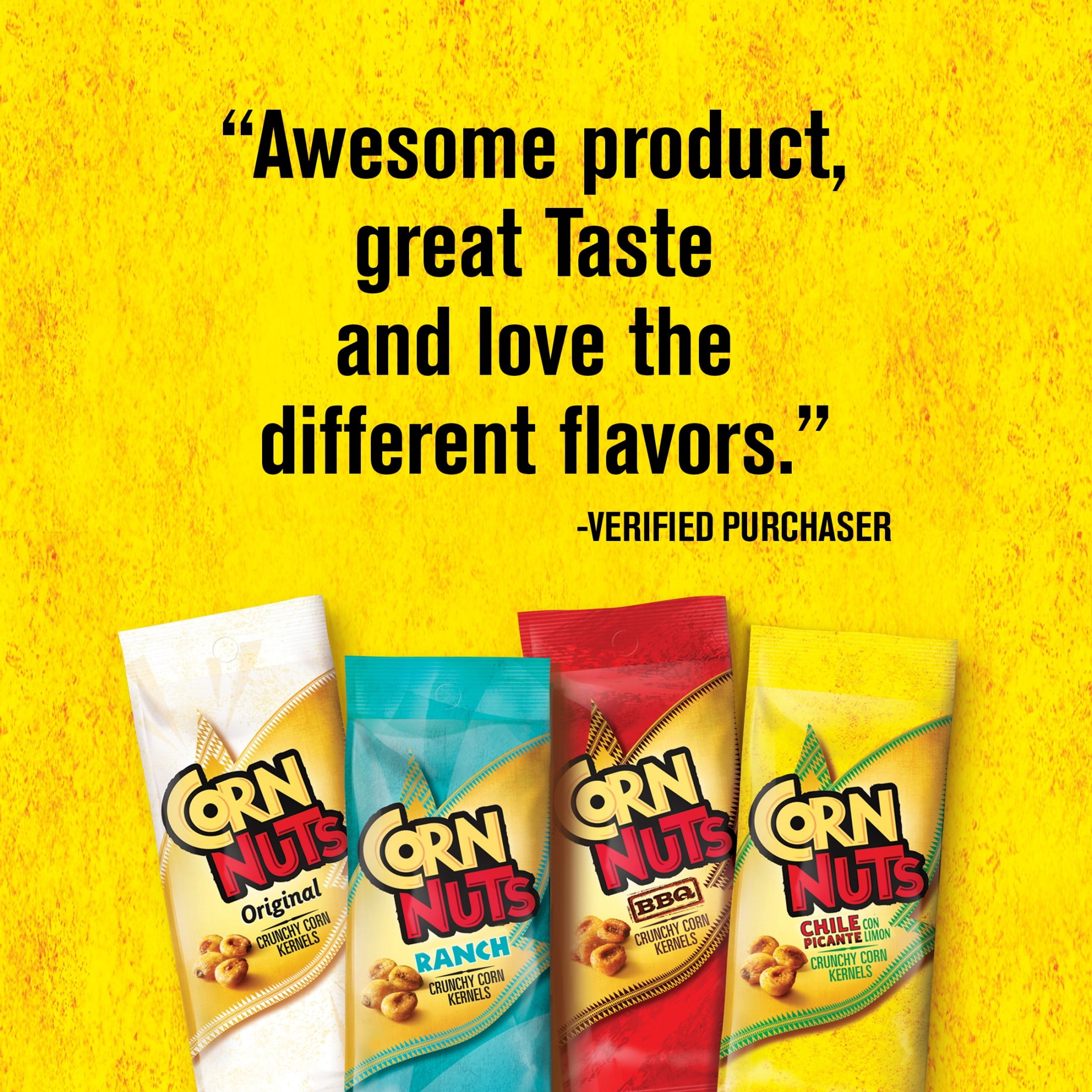 (6 pack) CORN NUTS Chile Picante Con Limon, Crunchy Corn Kernels Flavored Nuts Snack, Shelf-Stable, 7 oz Resealable Plastic Bag