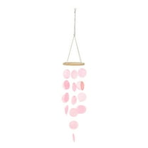 Uxcell 35" Capiz Wind Chimes Seashell Hanging, Pink