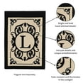 thumbnail image 5 of Evergreen Flag Cambridge Chic Letter L Monogram Applique Garden Flag - 12.5" Wide x 18" High, 5 of 5