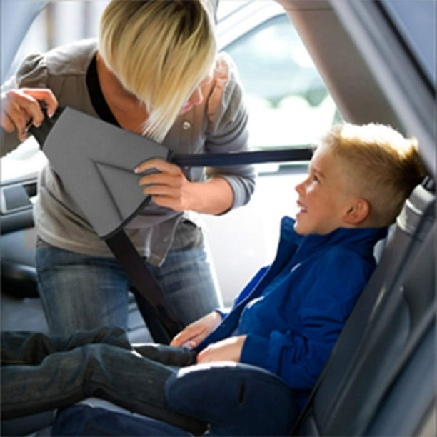 Seat Belt Adjuster for Kids,2 Packs Car Seatbelt Safety Cover Triangle  Positioner for Short People,Firm Auto Shoulder Neck Strap Adjuster,Protective  Safety Strap Adjuster Pad Harness (Blue) 