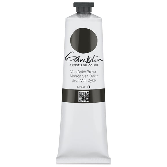 Gamblin Artist Grade Oil Color, 150ml, Van Dyke Brown