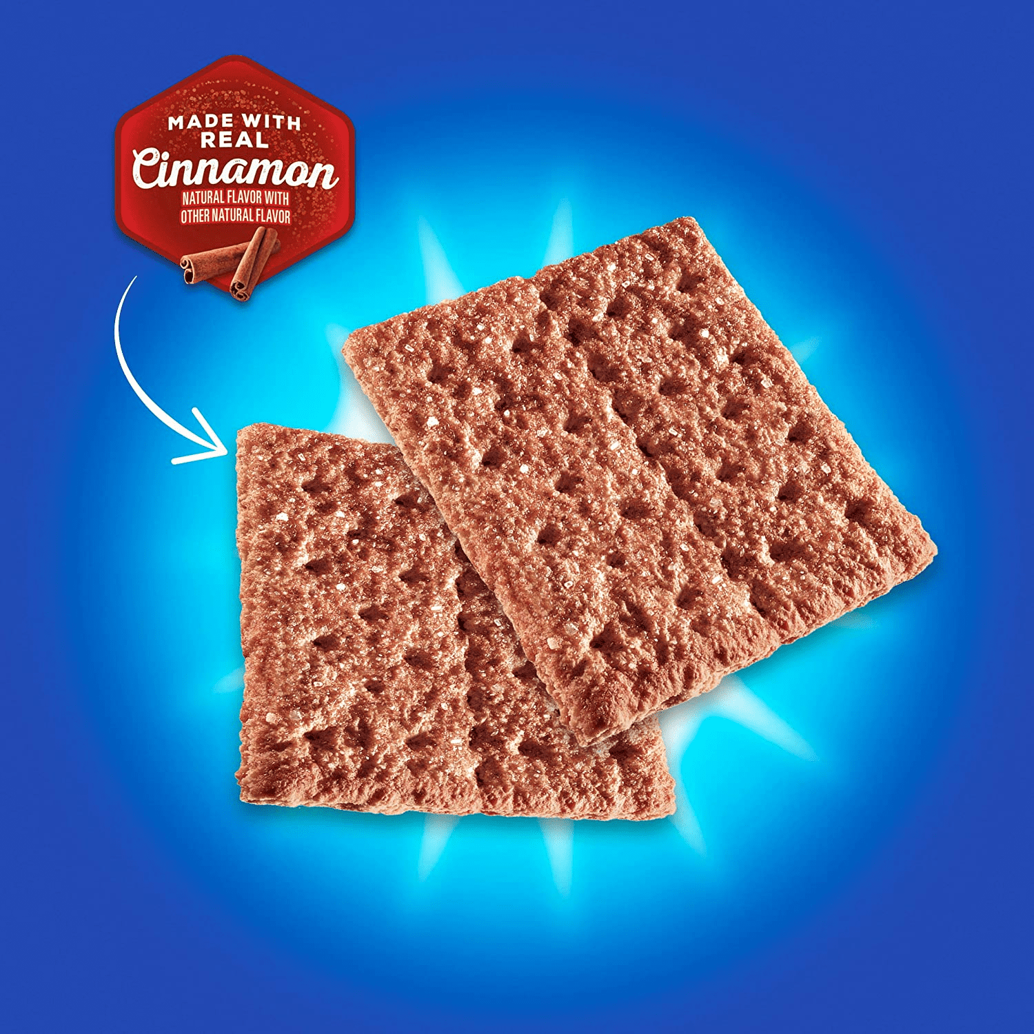 Honey Maid Cinnamon Graham Crackers Made with Real Cinnamon & No High Fructose Square Shaped Cracker Great for Snacks Halloween & Holiday Sweet Baking Treats 14.4oz Box Set of 3