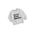 thumbnail image 2 of Qiylii Baby Letter Sweatshirt Long Sleeve O-Neck Pullover Tops,1-4T, 2 of 6