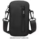 thumbnail image 3 of Bolsa de pecho cruzada para hombre, mochila de nylon estanca, mensajero de hombro negro, ligera de 0,49 lb, compartimento espacioso, puerto para auriculares al aire libre, 3 of 6